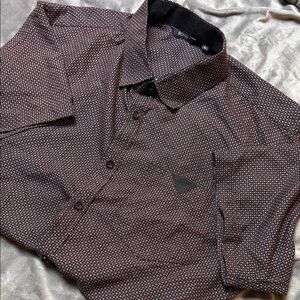 Men's Patterned short sleeve Button-Up Shirt
